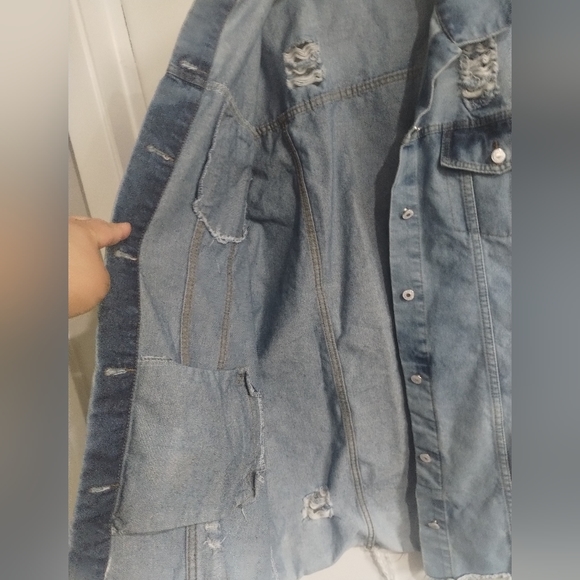 Jeans jacket size 1 XL/2 XL Bottlette 36 inc L / 26 inc W - Picture 5 of 10